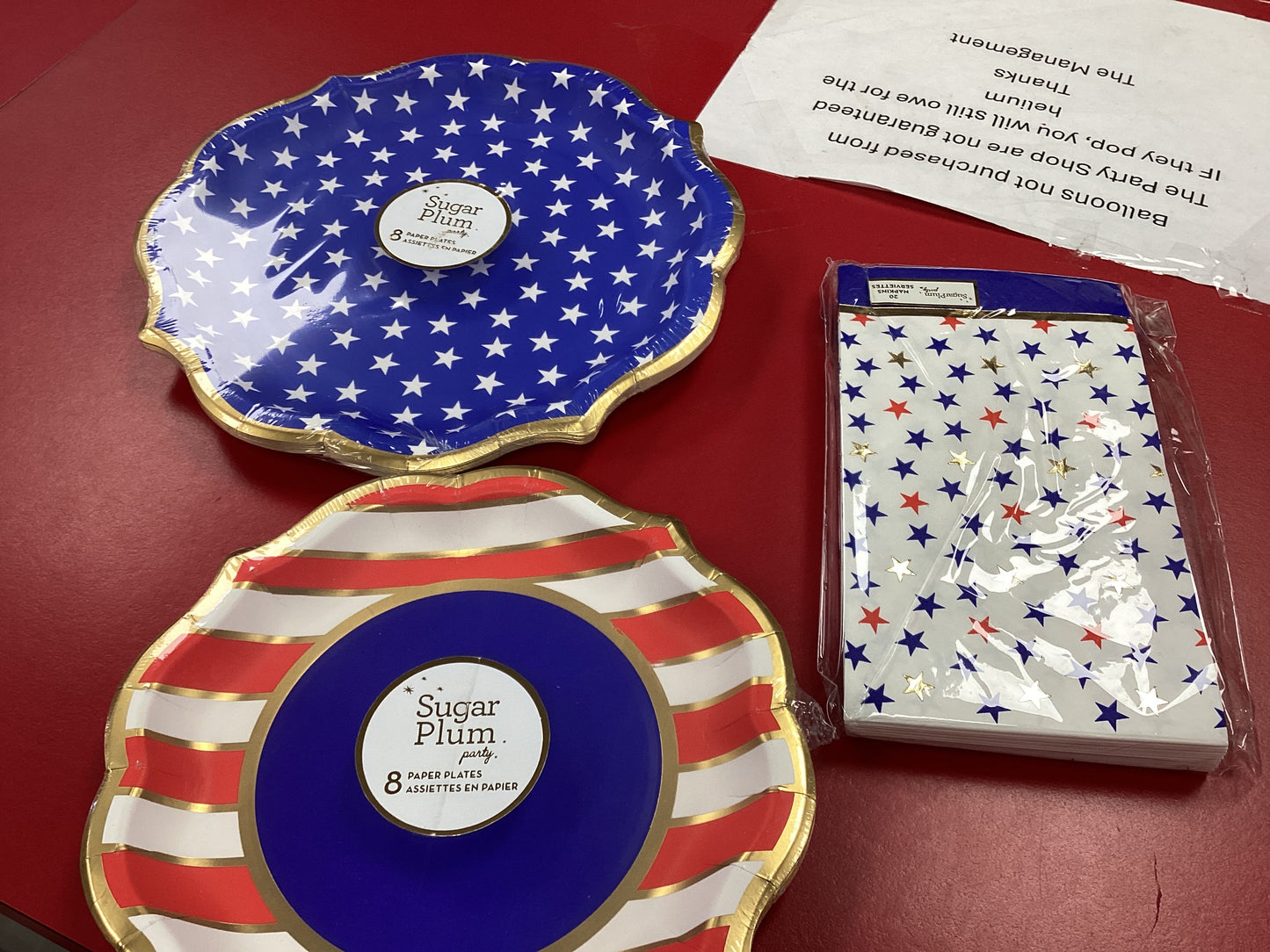Patriotic Salad Plates