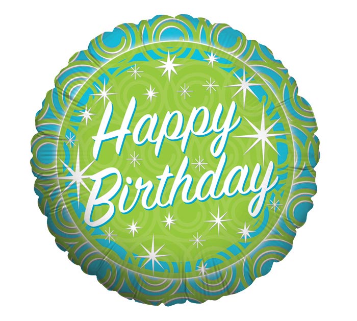 Happy Birthday Lime and Blue