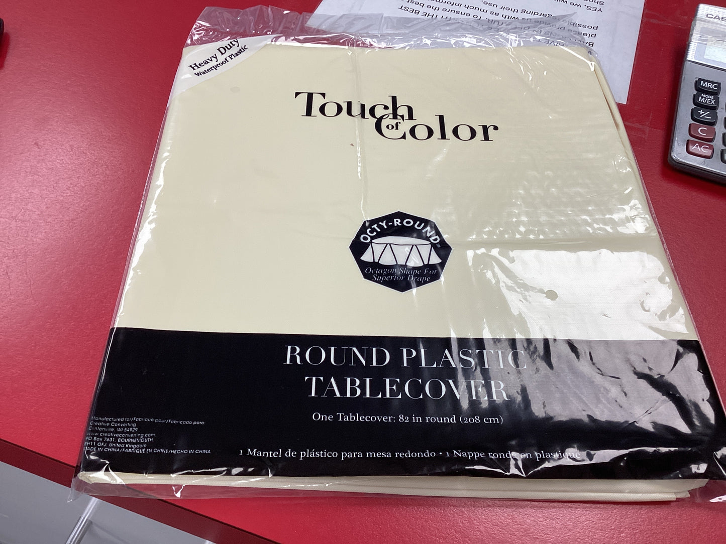 Ivory Round Tablecloth