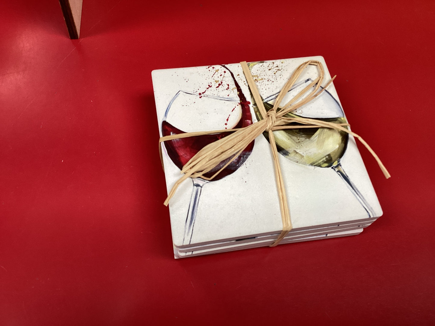 Wine Glasses Coasters 4 Pack