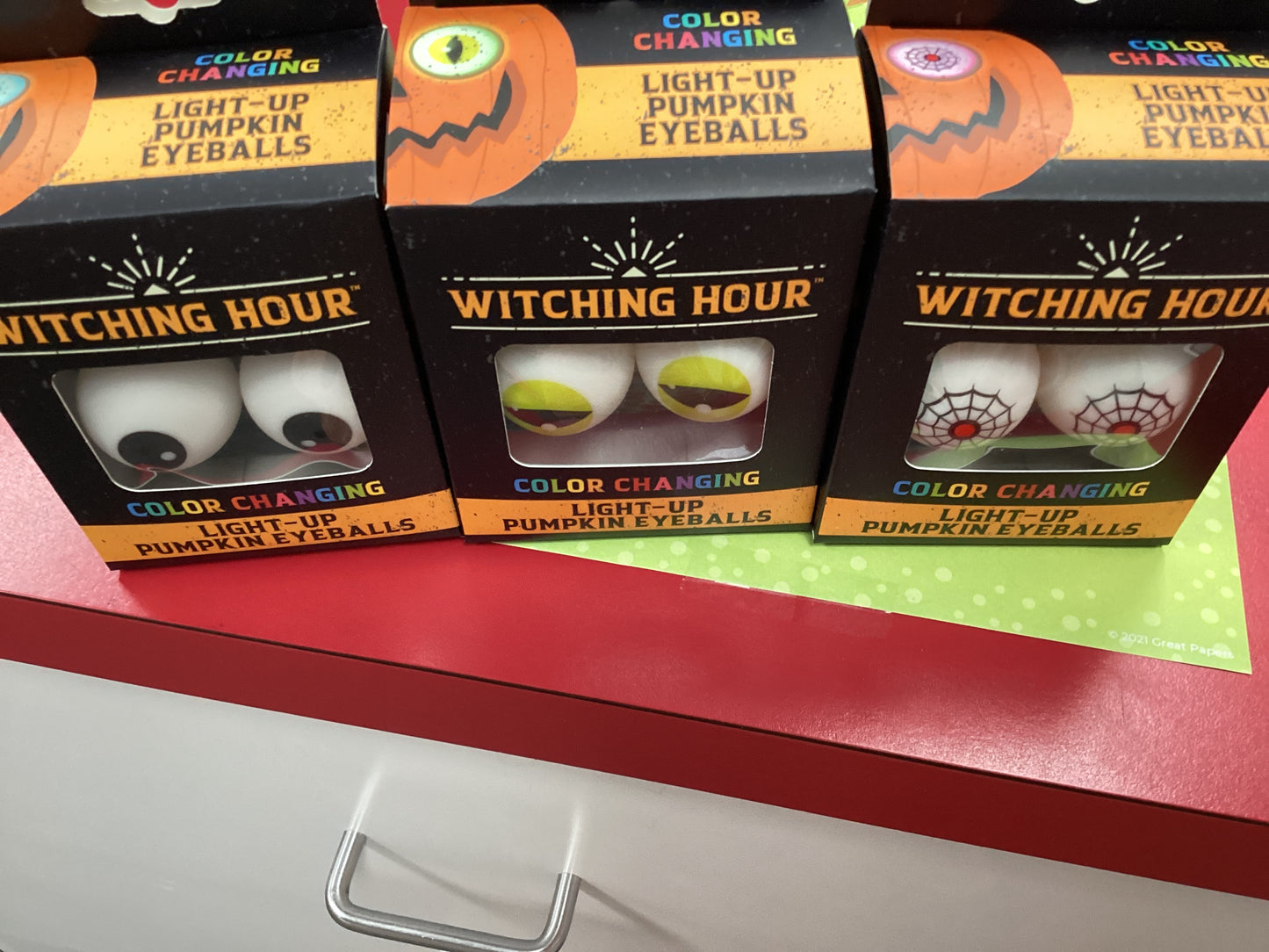 Light Up Pumpkin Eyeballs