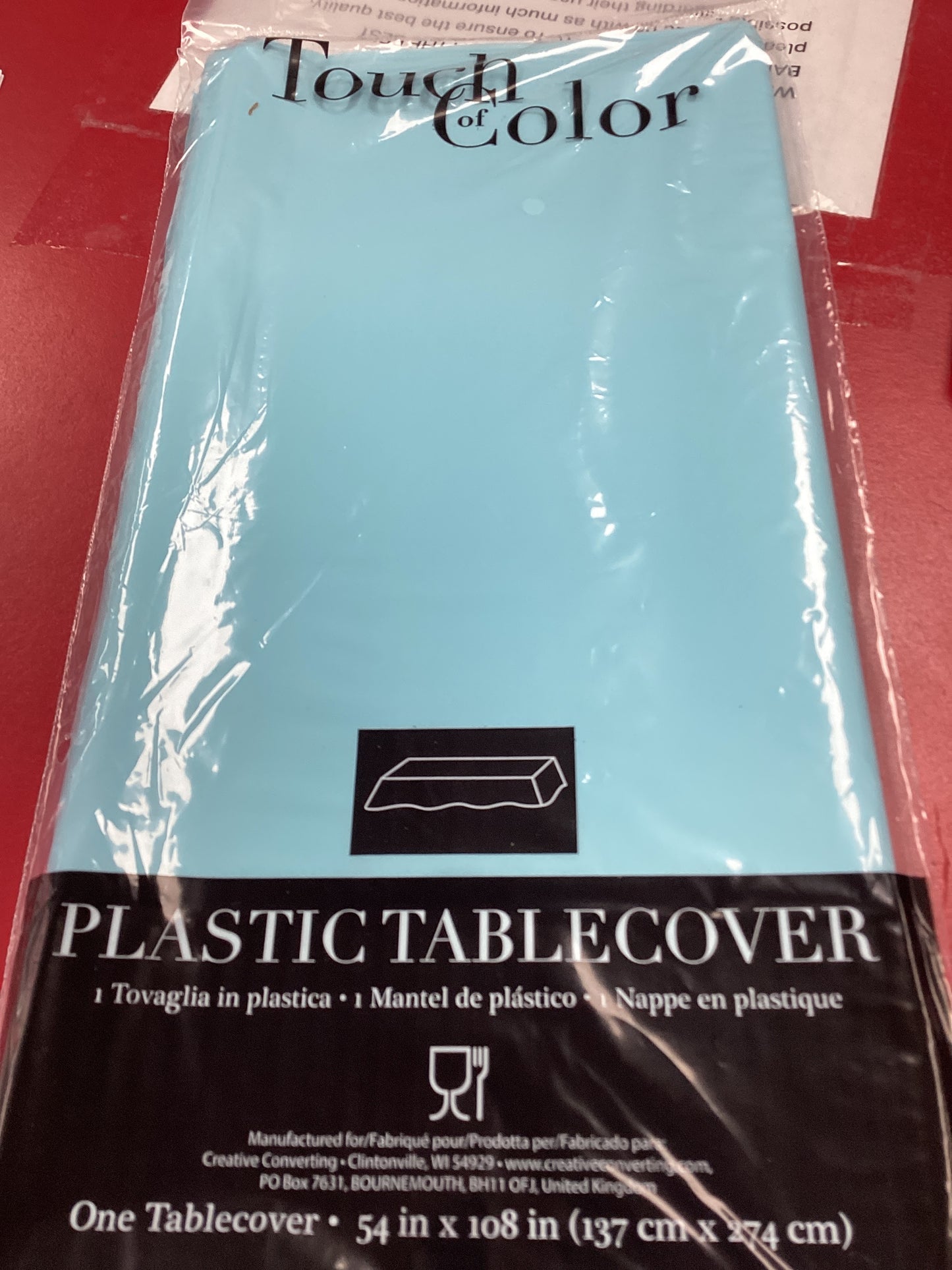 Pastel Blue Rectangle Tablecloth