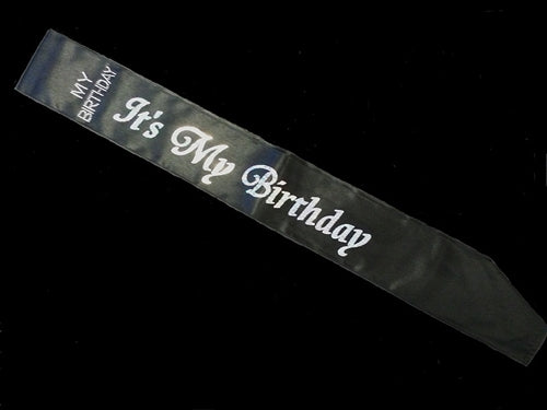 Holographic Its my Birthday Sash