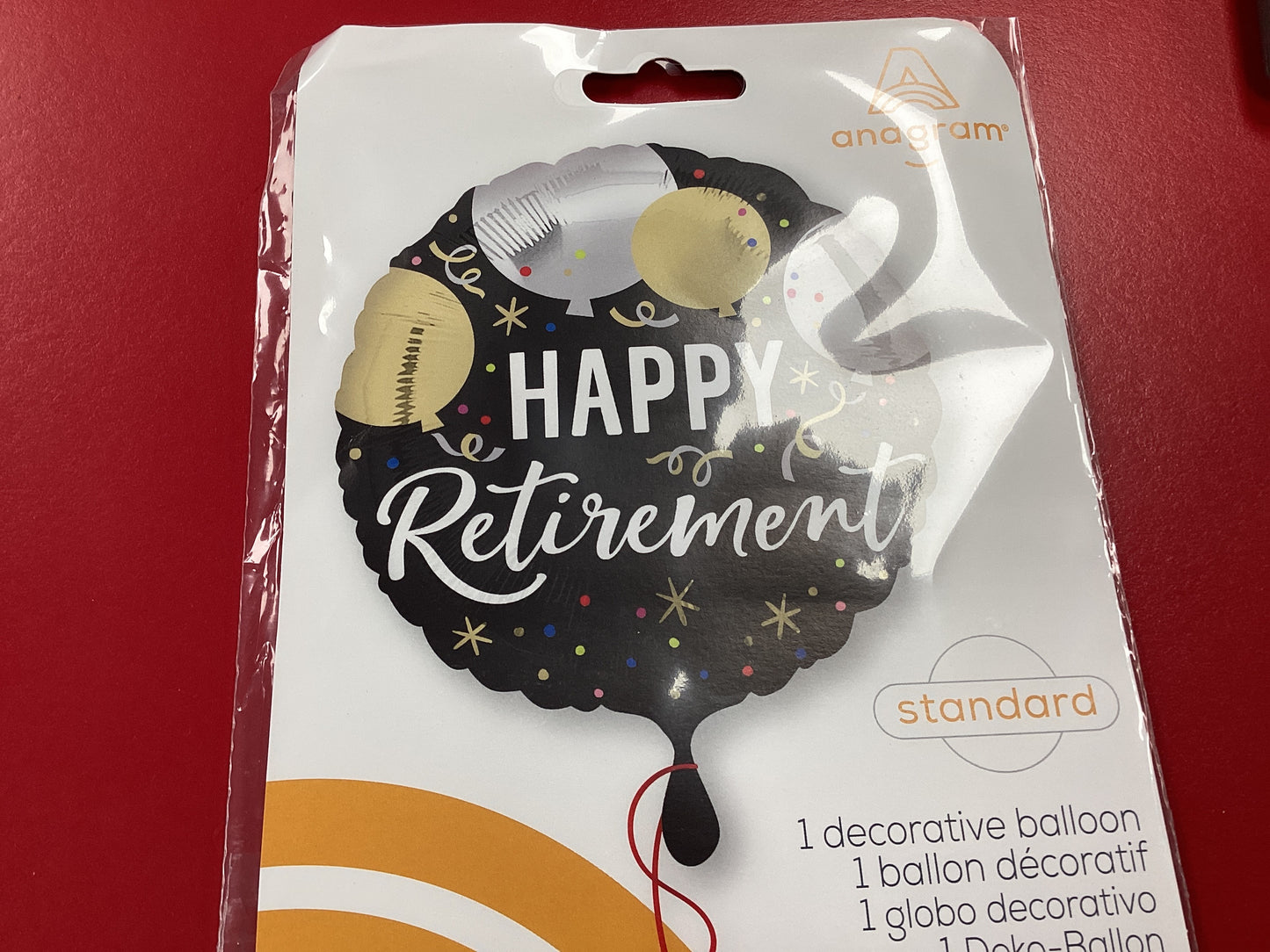 Happy Retirement Black Balloons
