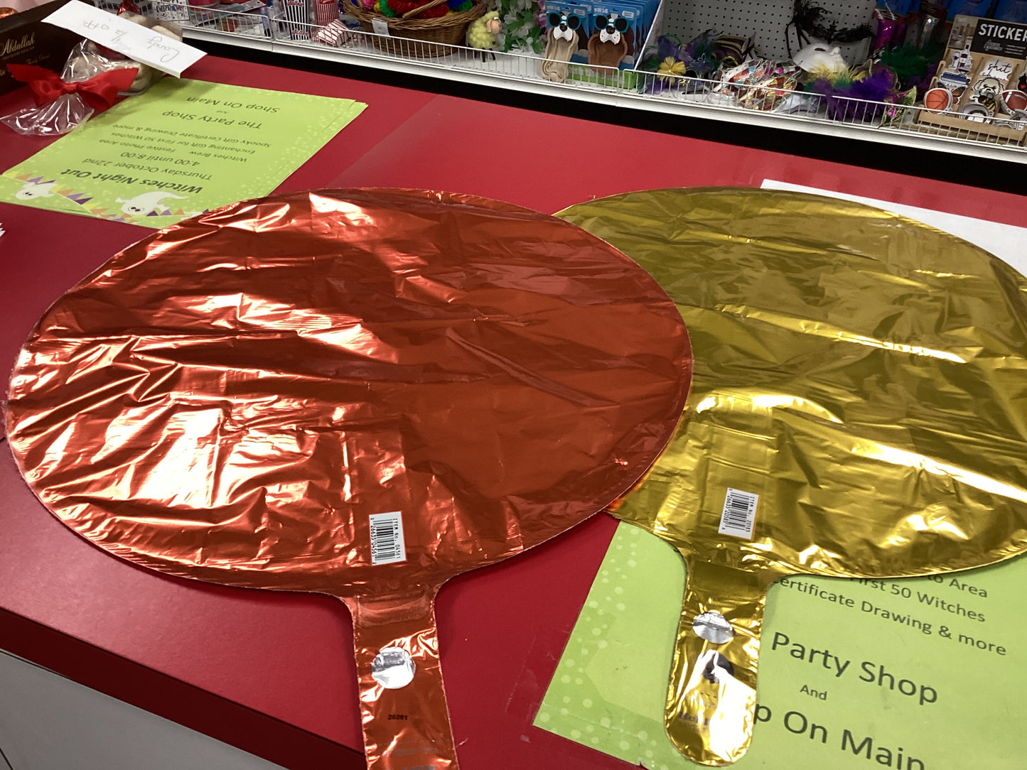 Gold Round Balloons