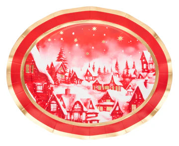 Christmas Village Platter