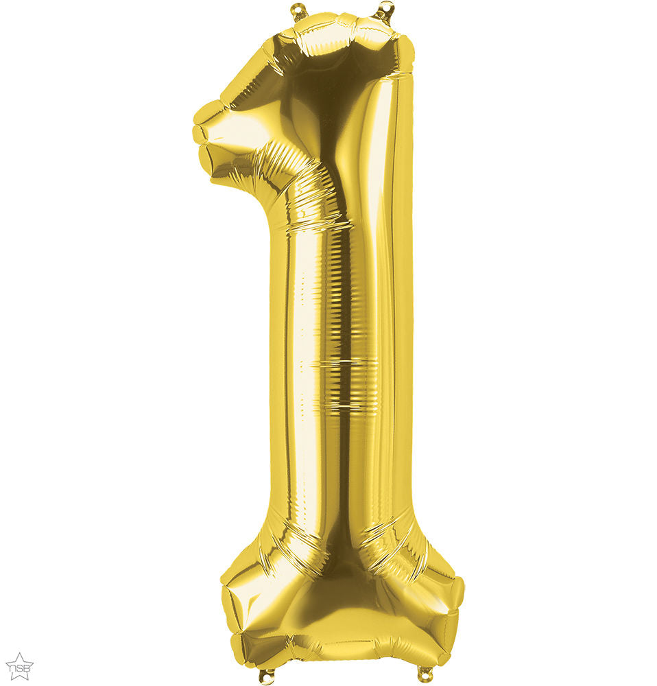 Number Balloons 34 inch - Gold