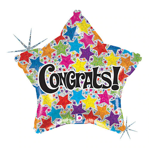 Congrats Star Foil Balloon