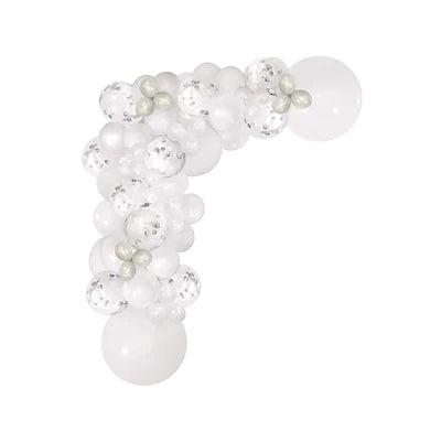 White Balloon Garland Kit