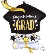 Grad Satin Cap & Diploma