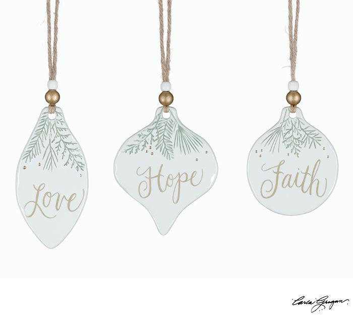 Green Sprigs Assorted Shape Ornament