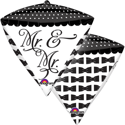 Mr & Mrs Diamond Foil Balloon