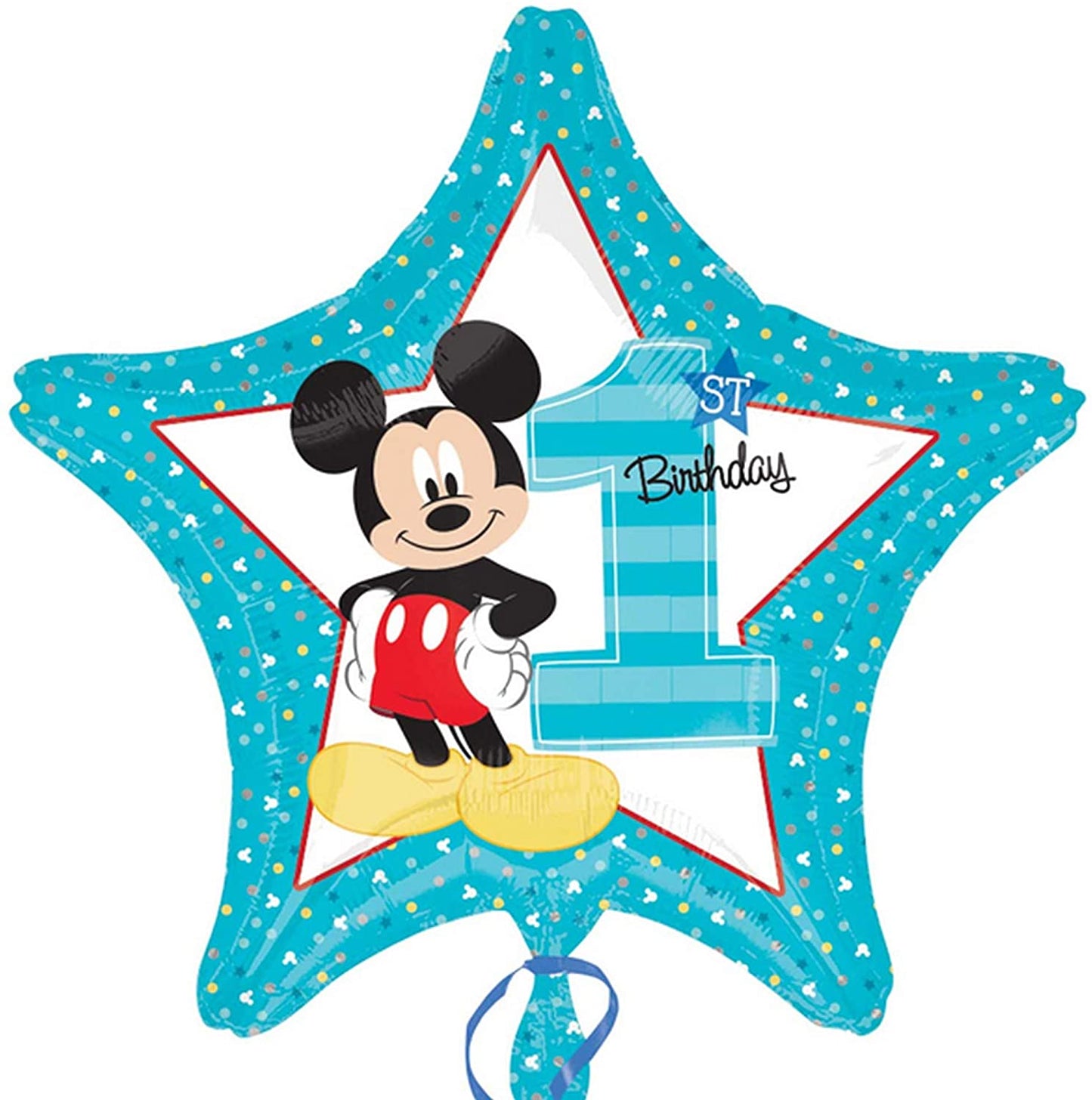 Mickey Mouse First Birthday Foil Balloon