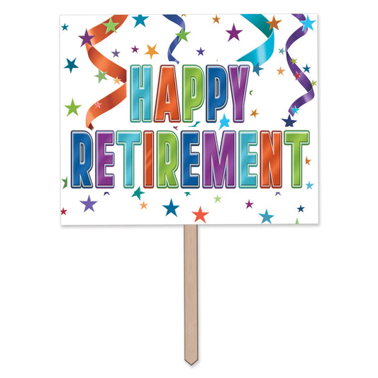 Happy Retirement Yard Sign