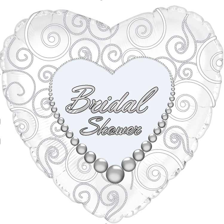 Bridal Shower Pearls Foil Balloon