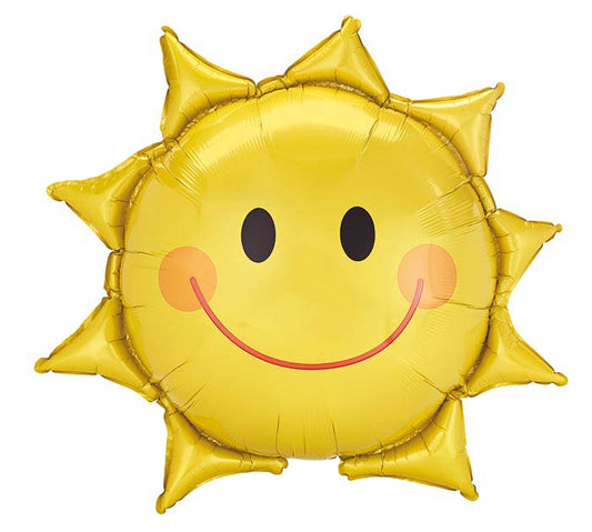 Smiling Sun Foil Balloon