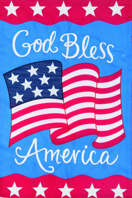 Garden Flag God Bless