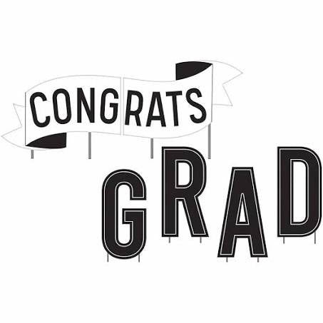 Grad Large Decoration Sign
