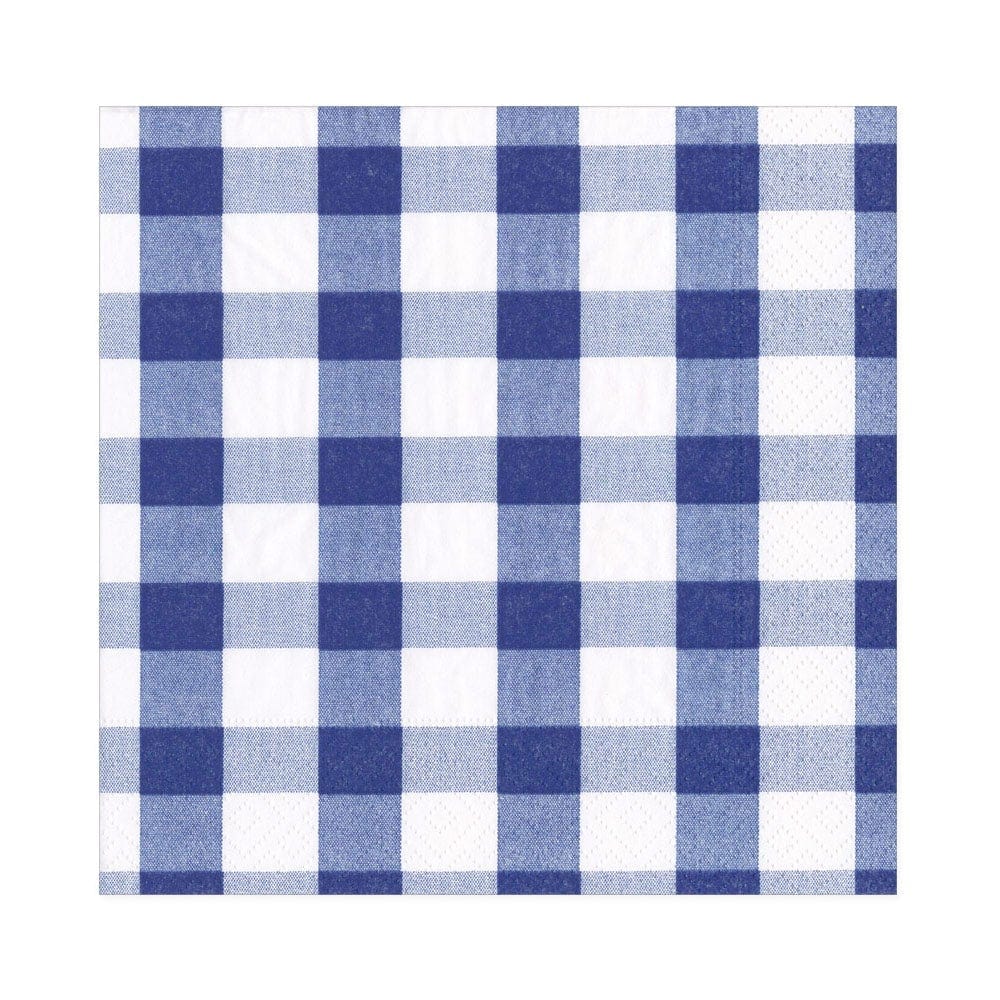 Capsari Blue Gingham Luncheon Napkins