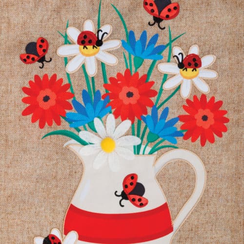 Garden Flag Patriotic Pitcher
