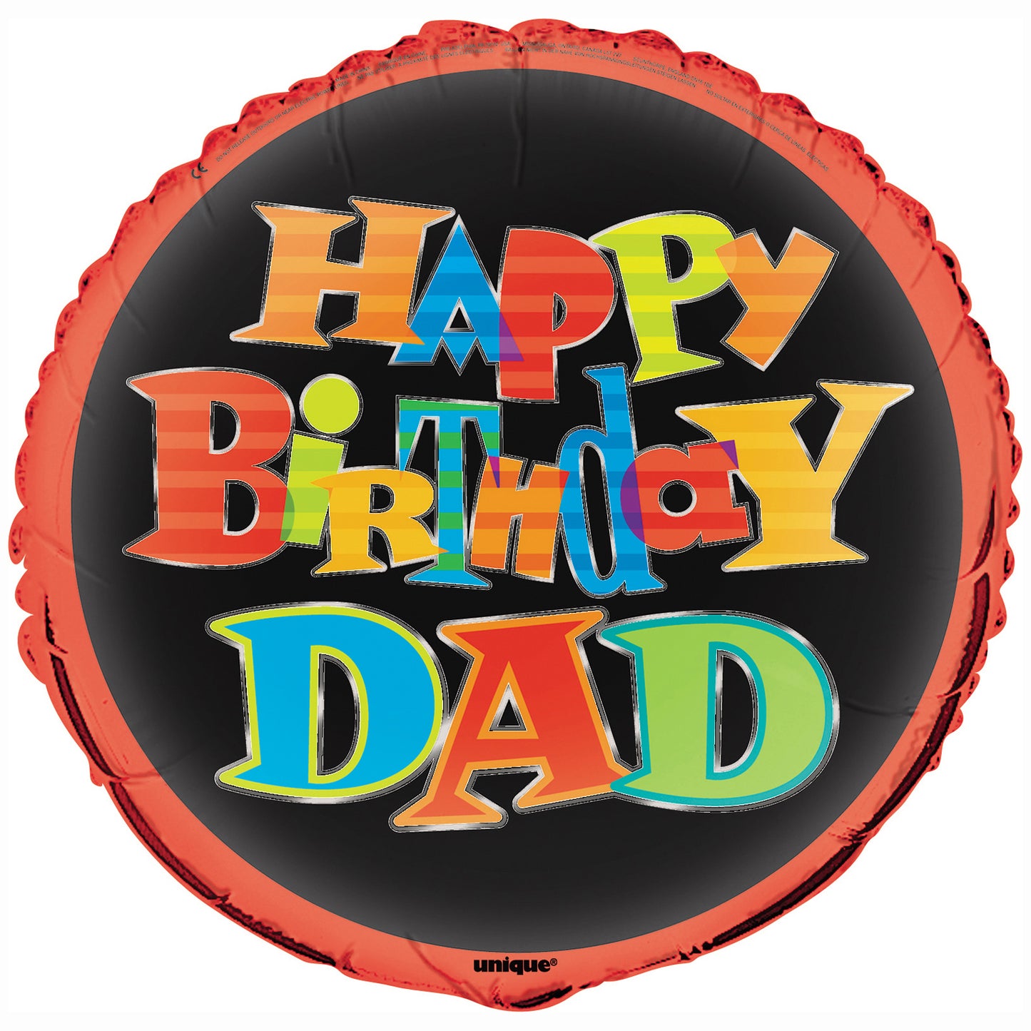 Happy Birthday Dad Foil Balloon