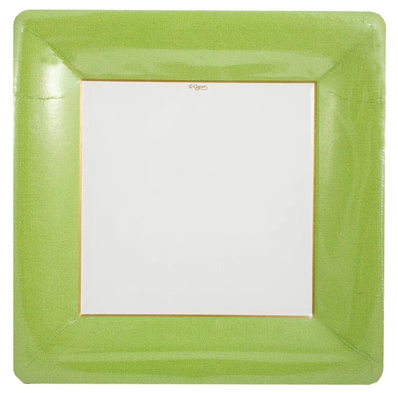 Moss Green Border Dinner Plate
