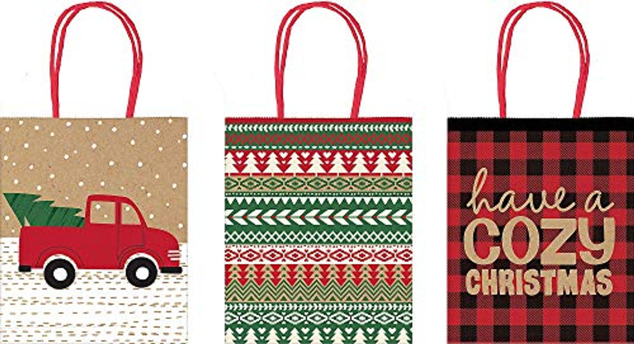 3 pack holiday gift bags