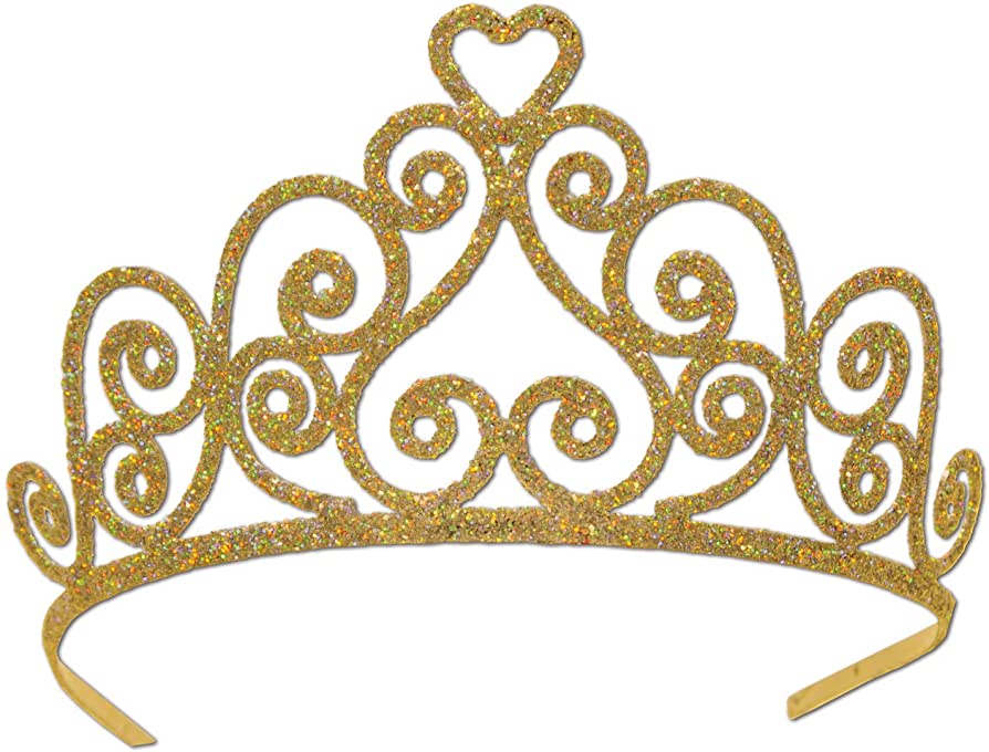 Glitter Swirl Tiara Gold
