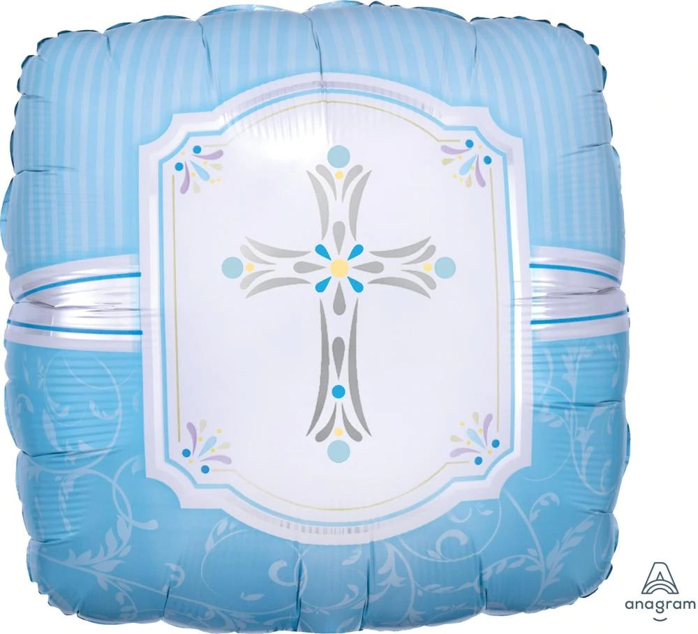 Communion Blessing Blue Foil Balloon