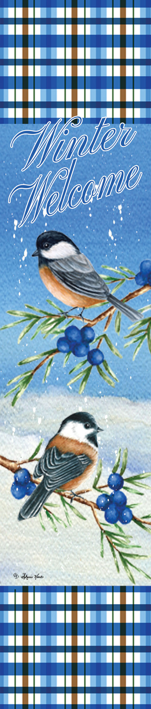 Yard Expression Winter Chicadees