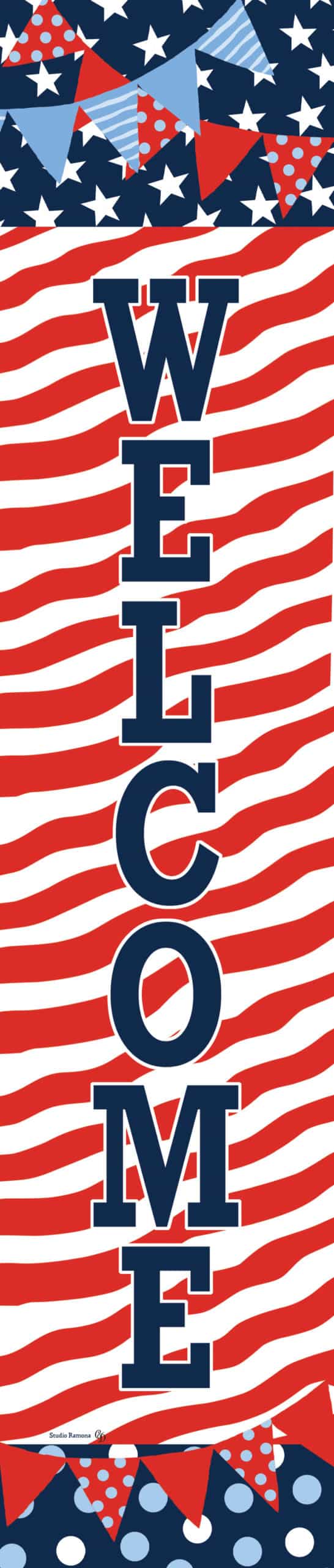 Yard Expression Patriotic Pattern