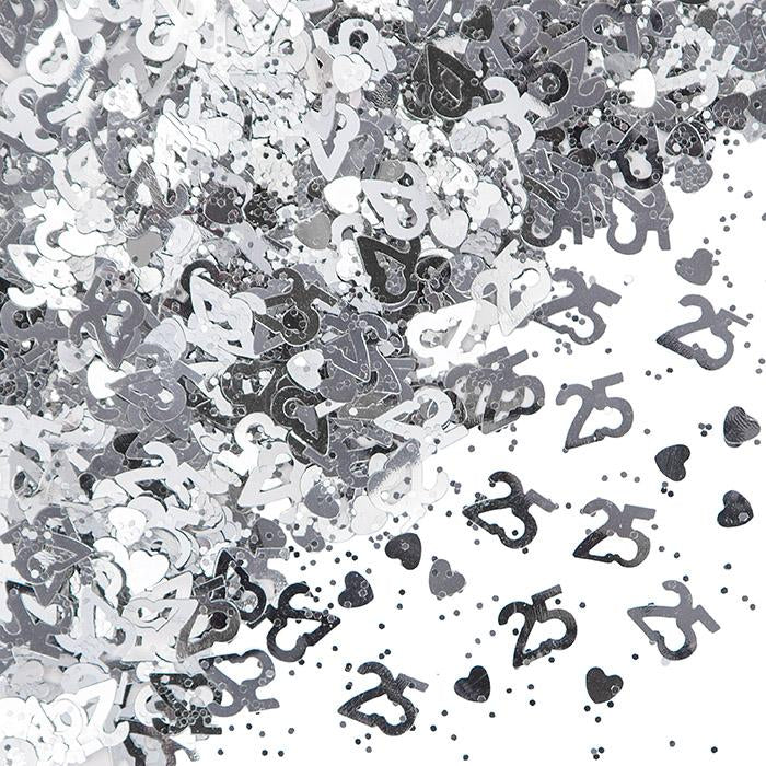 Silver 25 Confetti