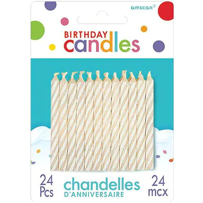 White Birthday Candles