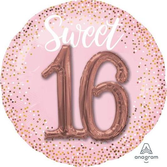 Sweet 16 3D Jumbo Foil Balloon