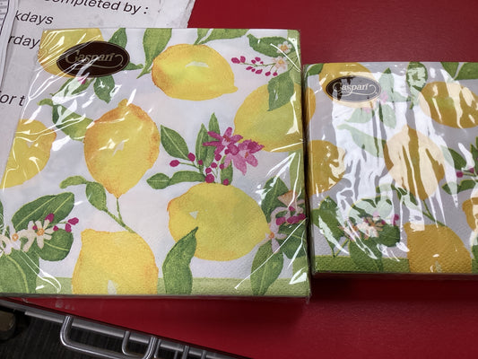 Caspari Limoncello Beverage Napkins