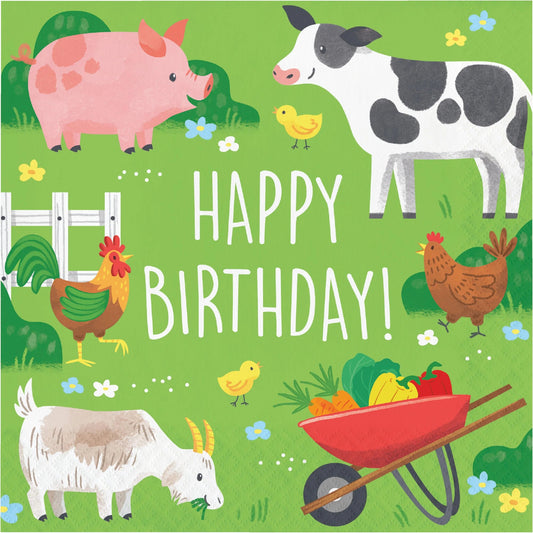Farm Animals Luncheon Napkins