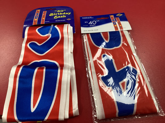 30 Birthday Sash