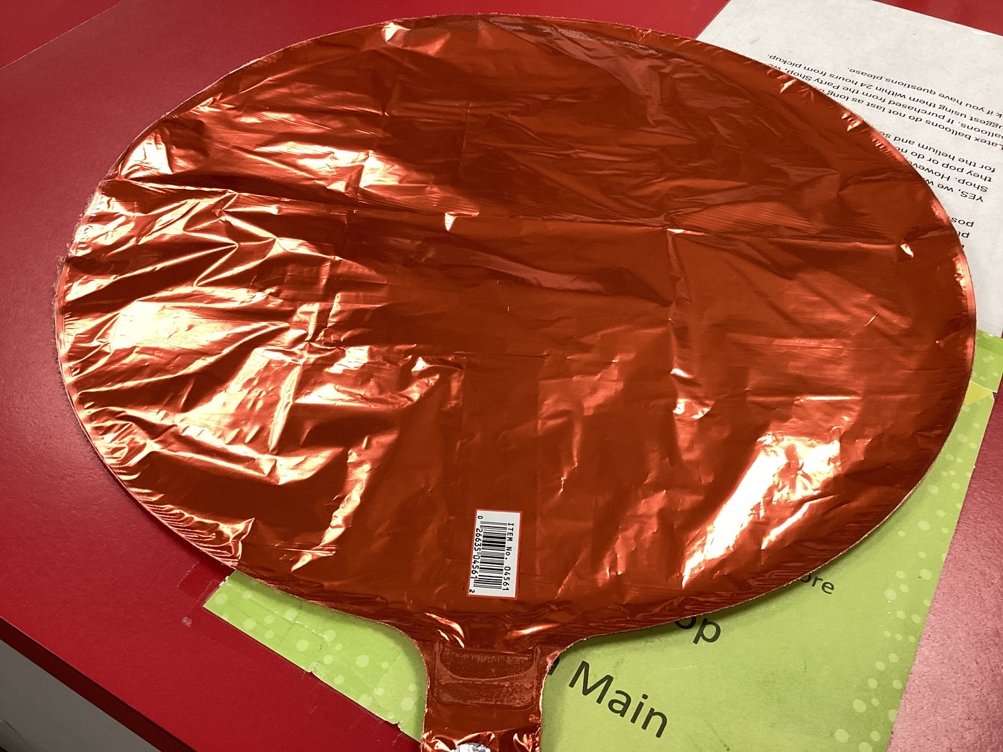 Orange Round Balloons