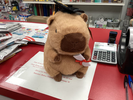 Capybara Graduation Plush