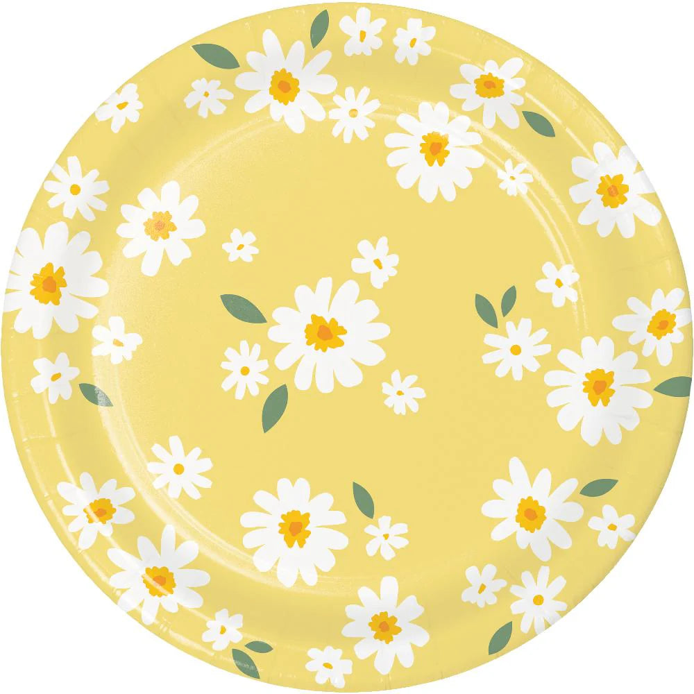 Sweet Daisy Lunch Plates