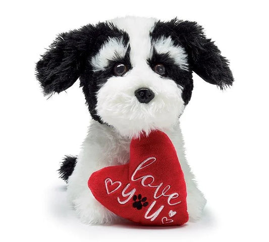 Black and White Heart Puppy