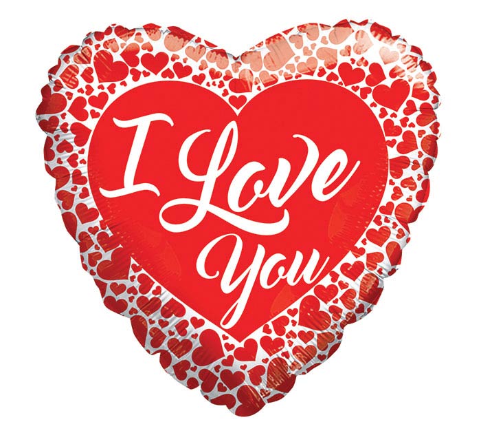 I love you Lots of Hearts Balloon