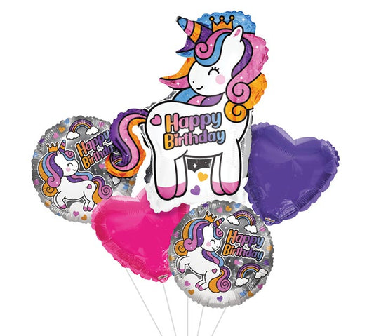 Happy Birthday Unicorn Balloon Boquet Kit