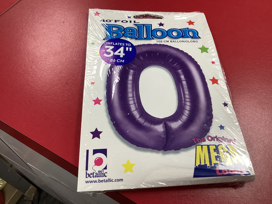 Purple 34 inch Numbers