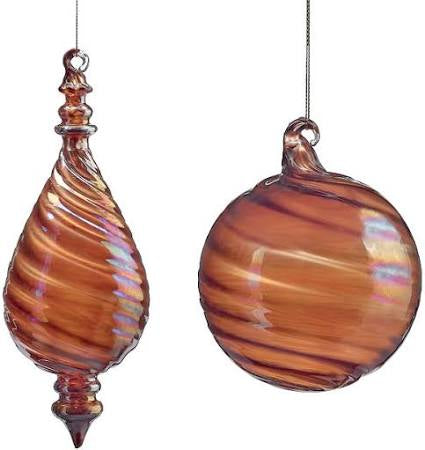 Bronze Swirl Ornament