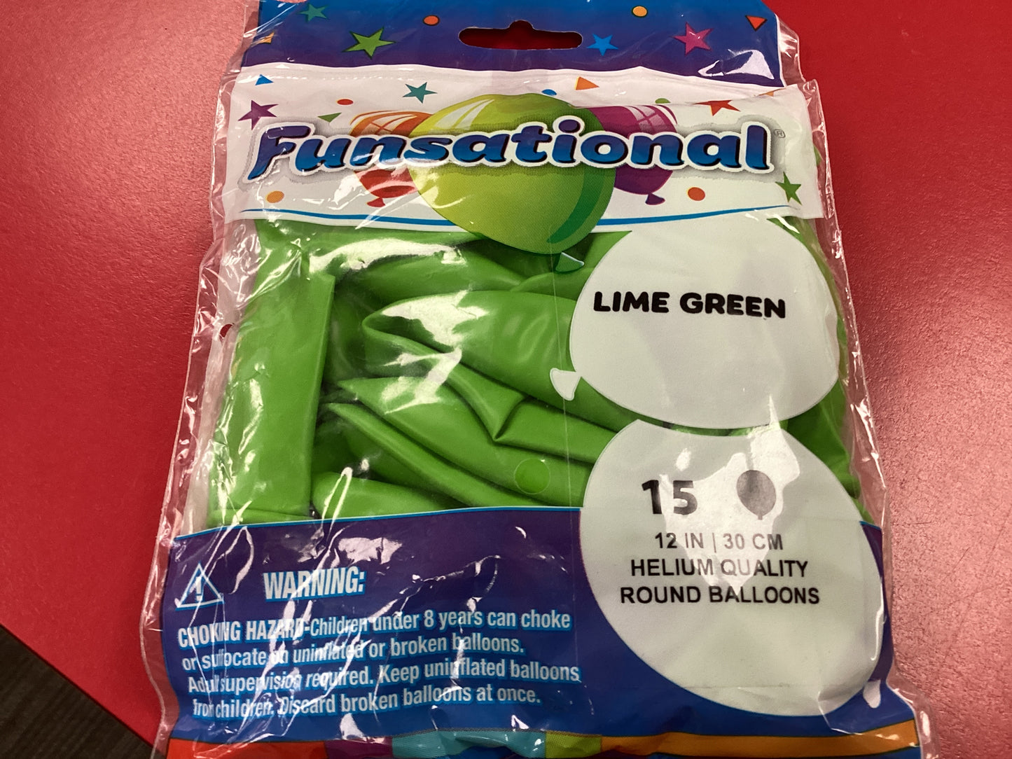 Lime Bagged 12 inch Balloons