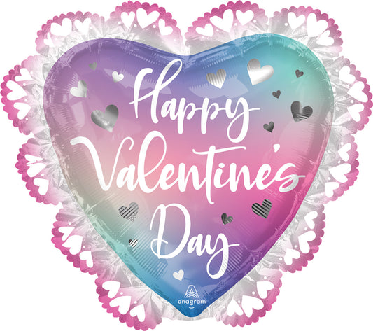 Colorful Ombré Valentine Heart Balloon