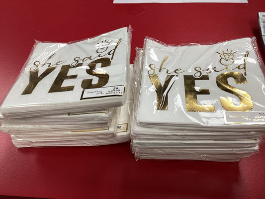 She said Yes Napkins