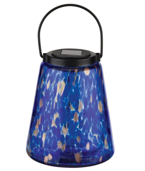 Regal Solar Murano Lantern Indigo Blue