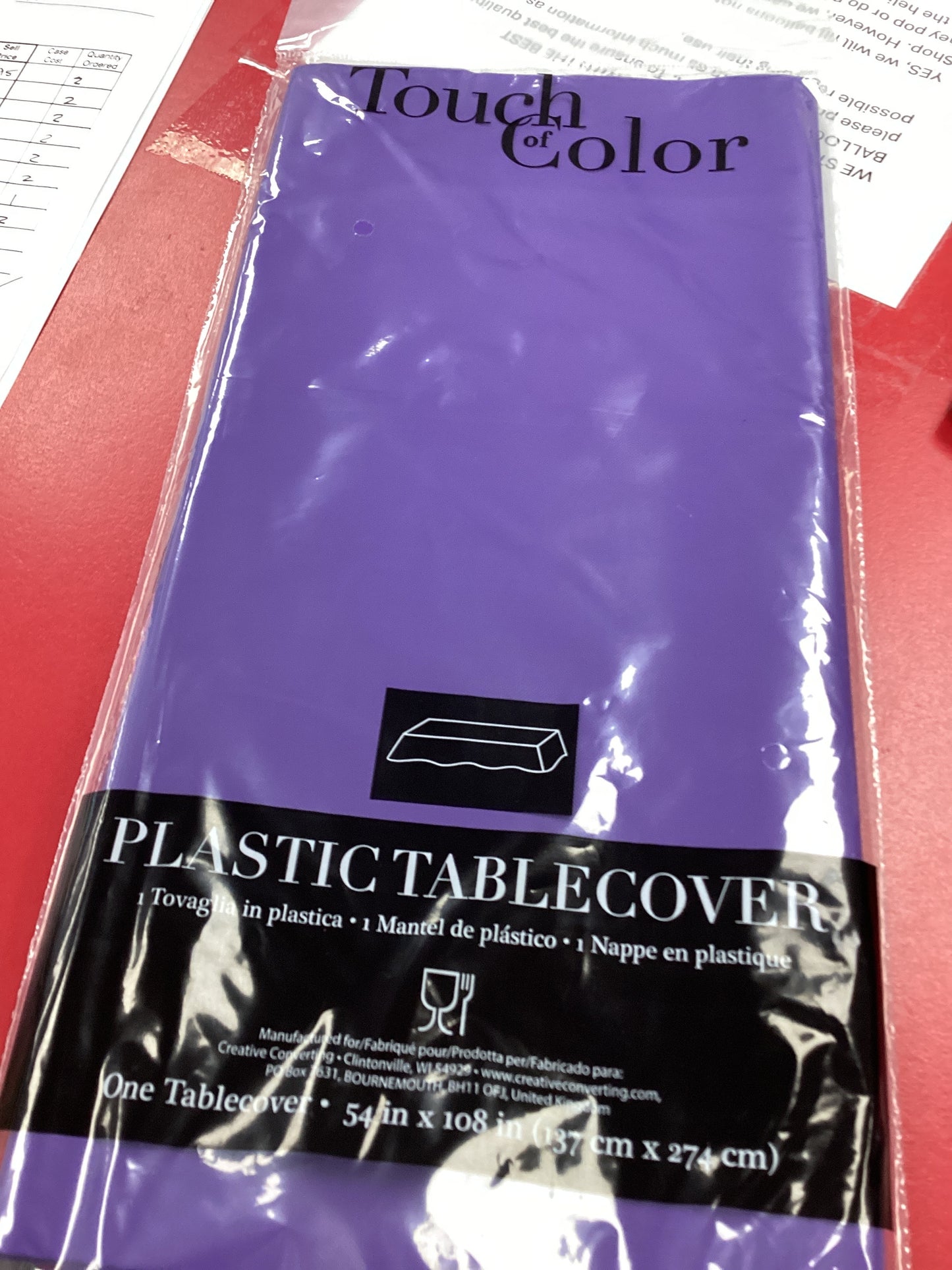 Purple Rectangle Tablecloth